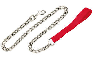 Поводок-Цепочка для собак Coastal Titan Chain Dog Leash звено 3 мм красный 1x120 см (76484092817)