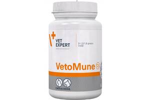 Препарат для поддержания иммунитета у кошек и собак VetExpert VetoMune 60 капсул (5907752658600)