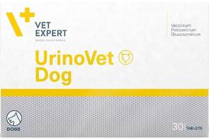 Препарат для собак при заболеваниях мочевой системы VetExpert UrinoVet Dog 30 таблеток (5907752658181)