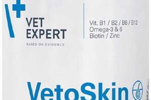Пищевая добавка для собак и кошек с дерматологическими заболеваниями VetExpert VetoSkin 90 капсул (5907752658266)