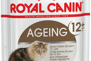 Royal Canin Ageing 12+ Gravy (Роял Канин Эйджинг 12+ соус) влажный корм для стареющих кошек от 12 лет 85 г х 12 шт