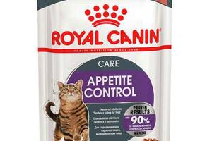 Royal Canin Appetite Control Care(Роял Канин Аппетайт Контрол) влажный корм (кусочки в соусе) для полных котов 85 г х...