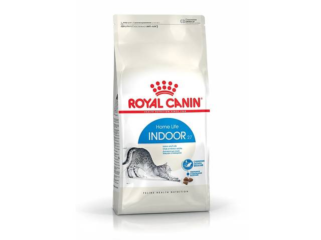 Royal Canin Indoor 27 (Роял Канин Индор 27) сухой корм для взрослых кошек от 12 месяцев до 7 лет 10 кг.