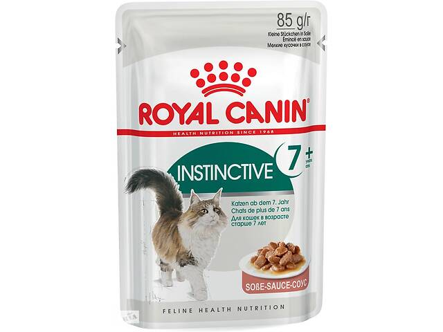 Royal Canin Instinctive 7+ Gravy (Роял Канин Инстинктив 7+ соус) влажный корм для кошек от 7 лет 85 г х 12 шт