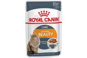 Royal Canin Intense Beauty Gravy (Роял Канин Интенс Бьюти) влажный корм для кошек для кожи и шерсти от 12 мес. 0.085...