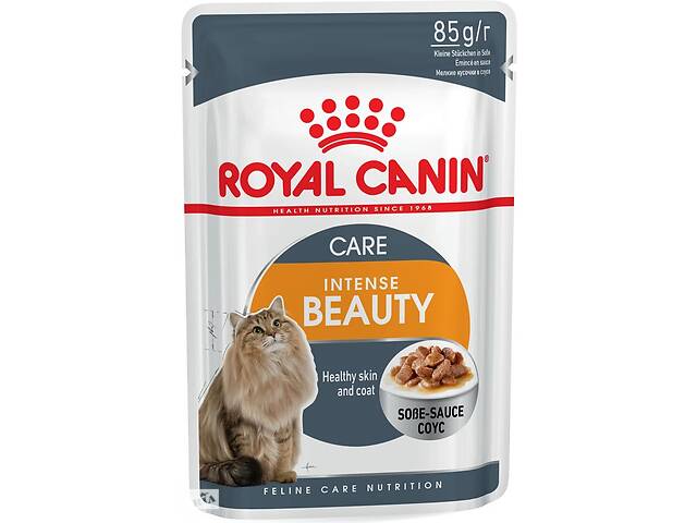 Royal Canin Intense Beauty Gravy (Роял Канин Интенс Бьюти) влажный корм для кошек для кожи и шерсти от 12 мес. 0.085...