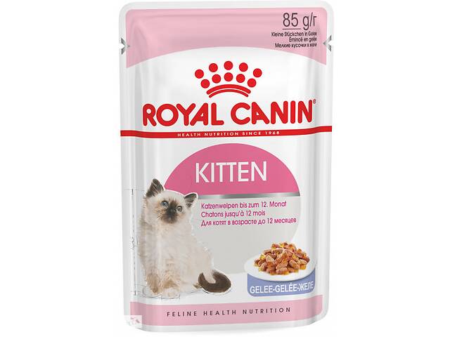 Royal Canin Kitten Instinctive Jelly (Роял Канин Киттен Инстиктив желе) влажный корм для котят с 4 месяцев 0.085 кг.