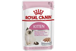 Royal Canin Kitten Loaf (Роял Канин Киттен паштет) влажный корм для котят до 12 месяцев 0.085 кг. х 12 шт.