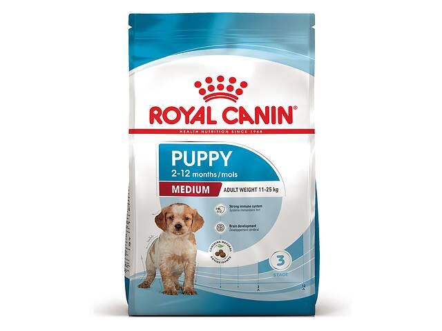 Royal Canin Medium Puppy (Роял Канин Медиум Паппи) сухой корм для щенков средних пород 15 кг.