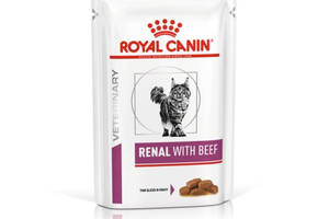 Royal Canin Renal with Beef (Роял Канин Ренал Говядина) влажный корм для кошек при заболеваниях почек 85гх12шт