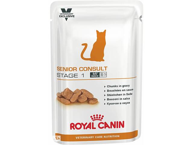 Royal Canin Senior Consult Stage 1 85гх12шт (Роял Канин Сениор Консалт Стейдж 1) корм для кошек от 7 лет