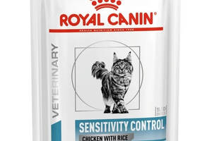 Royal Canin Sensitivity Control Chicken Rice 12шт (Роял Канин Сенситивити) влажный корм для кошек при аллергии