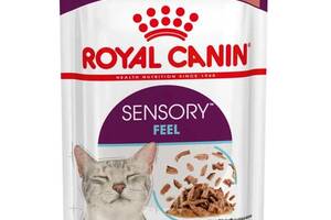 Royal Canin Sensory Feel Gravy (Роял Канин Сенсори кусочки) влажный корм для переборчивых кошек 85 г х 12 шт 85 г х 1...