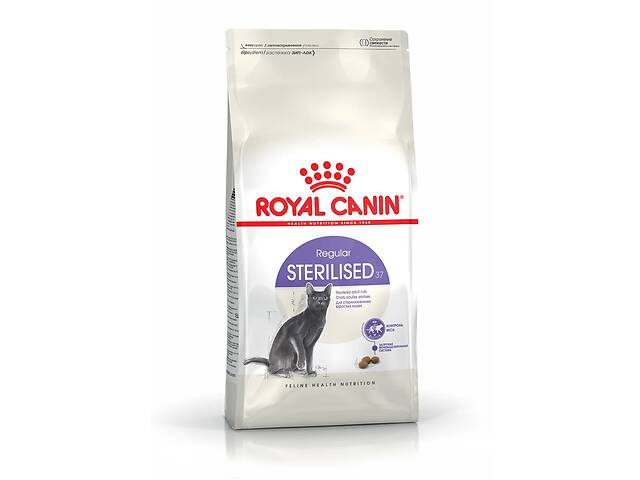 Royal Canin Sterilised 37 (Роял Канин Стерелайзд) сухой корм для стерилизованных кошек от 12 месяцев до 7 лет 10 кг.