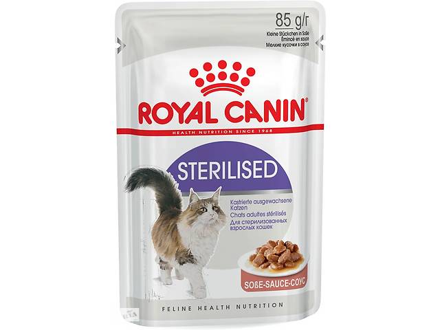 Royal Canin Sterilised Gravy (Роял Канин Стерелайзд соус) влажный корм для стерилизованных кошек от 12 месяцев 0.085...