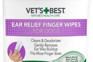 Салфетки для чистки ушей у собак Vet`s Best Ear Relief Finger Wipes 50 шт