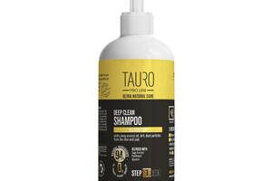 Шампунь для глубокой очистки кожи и шерсти собак и кошек Tauro Pro Line Ultra Natural Care Deep Clean Shampoo 400 мл