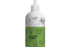 Шампунь для глубокой очистки шерсти собак и кошек Tauro Pro Line Pure Nature Herbal Detox 400 мл