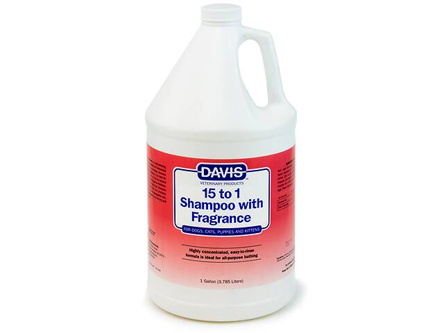 Шампунь для собак и котов с ароматом свежести Davis 15 to 1 Shampoo Fresh Fragrance 3.79 л