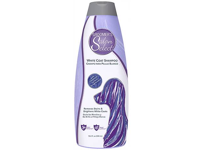 Шампунь для животных с белой шерстью SynergyLabs Groomer's Salon Select White Coat Shampoo 544 мл