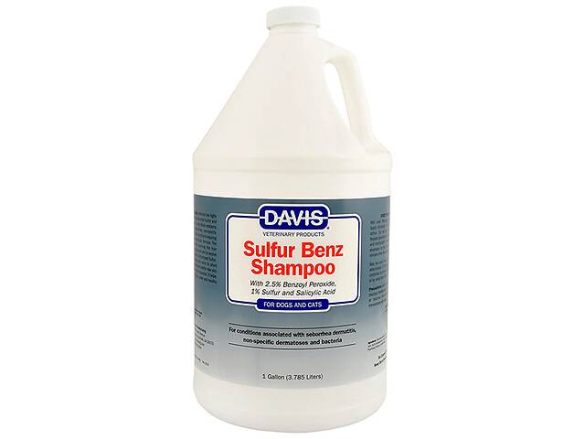 Шампунь против себорейного дерматита и неспецифического дерматоза Davis Sulfur Benz Shampoo 3.79 л