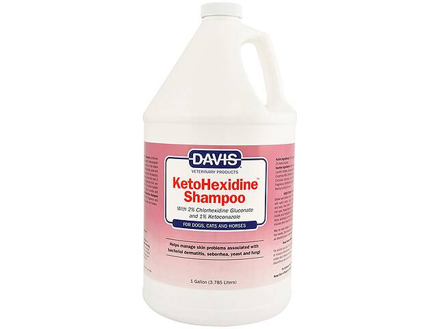 Шампунь противогрибковый для собак кошек и лошадей Davis KetoHexidine Shampoo 3.79 л