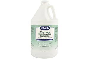 Шампунь с 4% хлоргексидином для собак и котов Davis Maximum Chlorhexidine Shampoo с заболеваниями кожи и шерсти 3.8 л...