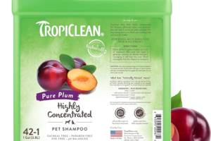 Шампунь суперконцентрат 1:42 для собак и котов TropiClean Pure Plum (ТропиКлин Чистая Слива) 3.8 л