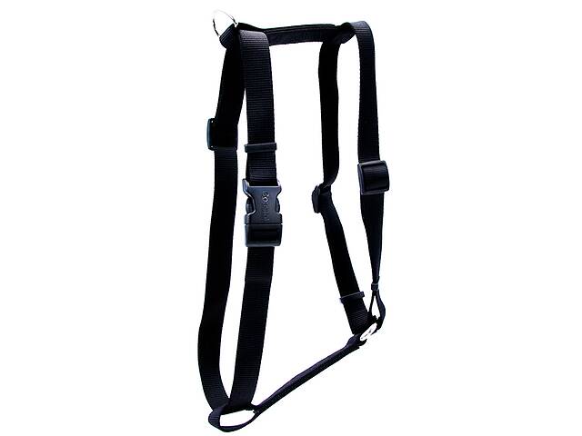 Шлея для собак Coastal Nylon Adjustable 1.6x46 - 76 см черная (76484088803)