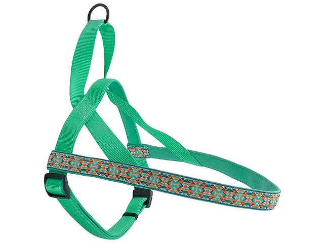 Шлея для собак Coastal Ribbon Weave Harness темно-бирюзовый с косточками см. L см. 25 - 71-91 см (76484159473)