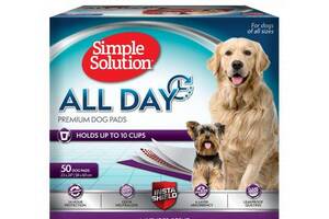 Simple Solution All Day (Симпл Солюшн Алл Дей) пеленки 58x60 см для собак с ароматом лаванды 50 шт.