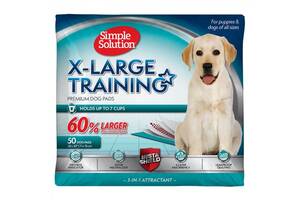 Simple Solution X-LARGE training pads (Симпл Солюшн) большие пеленки 71x76 см для собак 50 шт.