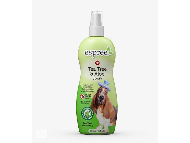 Спрей для красоты и здоровья кожи у собак Espree Tea Tree Aloe Spray 355 мл