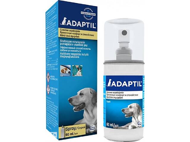Спрей для собак с успокаивающими феромонами Ceva Adaptil 60 мл (3411112256020)