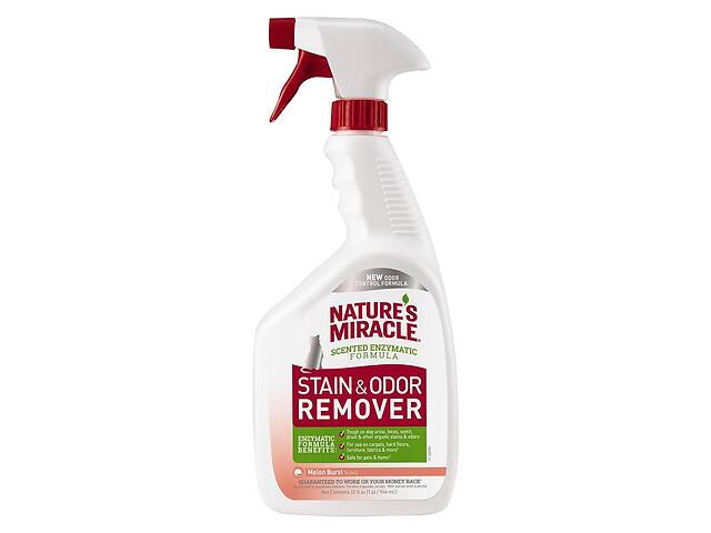 Спрей для устранения пятен и запахов от котов Nature's Miracle Cat Stain Odor Remover с ароматом дыни 946 мл