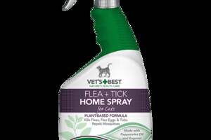 Спрей от блох клещей и москитов для кошек и дома Vet's Best Flea Tick Home Spray Cats 946 мл