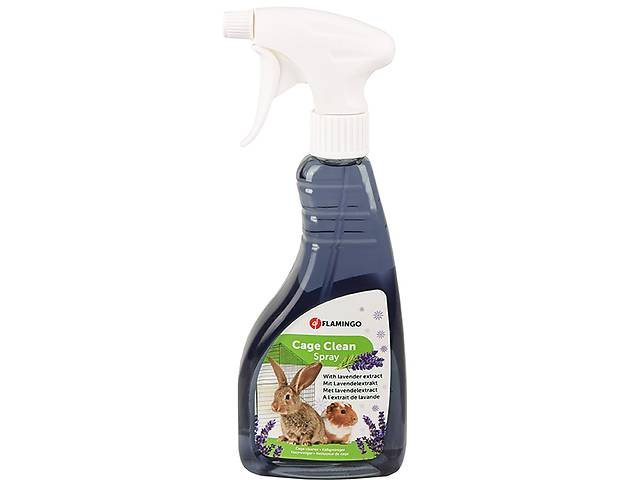 Спрей с ароматом лаванды для очистки клетки грызунов Flamingo Clean Spray Lavender 500 мл (5411290162609)