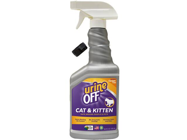 Спрей Tropiclean Urine Off для удаления органических пятен и запахов для котов и котят 500 мл