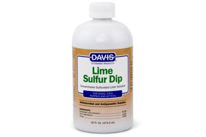 Средство для борьбы с чесоточными клещами лишаем демодекозом Davis Lime Sulfur Dip 473 мл