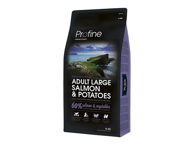 Сухой корм Profine Adult Large Salmon Potato 15 kg (для взрослых собак крупных пород)