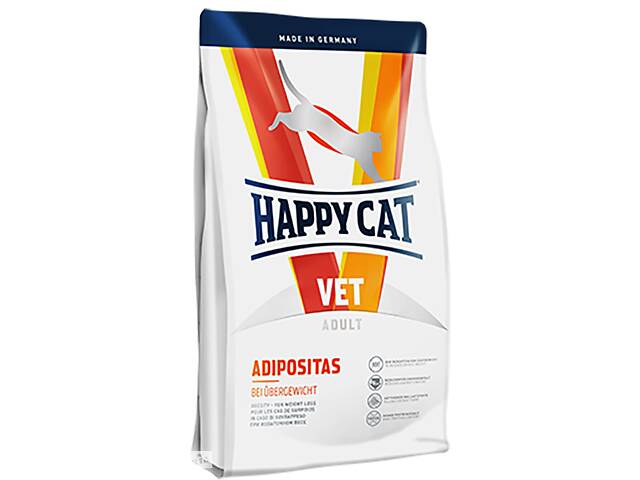 Сухой диетический корм Happy Cat VET Diet Adipositas для кошек для уменьшения избыточного веса 4 кг