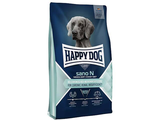 Сухой диетический корм для взрослых собак с ХПН Happy Dog Sano N 7.5 кг