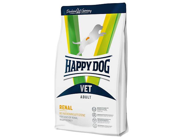 Сухой диетический корм для собак с болезнями почек Happy Dog VET Renal 4 кг