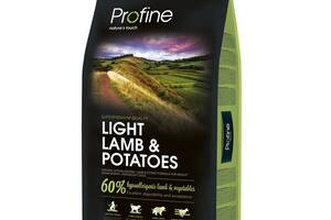 Сухой гипоаллергенный корм для взрослых собак с избыточным весом Profine Light Lamb с ягненком и картофелем 15 кг (85...