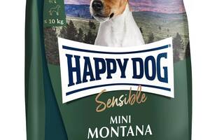 Сухой корм беззерновой для мелких пород Happy Dog Sensible Mini Montana с кониной 4 kg (61248)