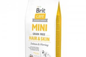 Сухой корм Brit Care GF Mini Hair Skin 2 kg (для взрослых собак миниатюрных пород)