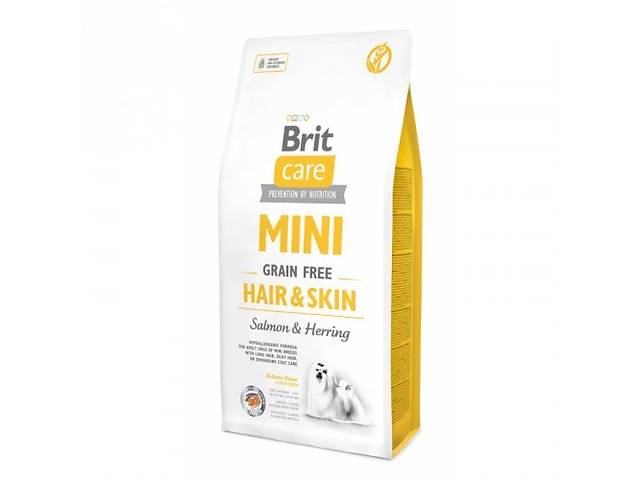 Сухой корм Brit Care GF Mini Hair Skin 2 kg (для взрослых собак миниатюрных пород)