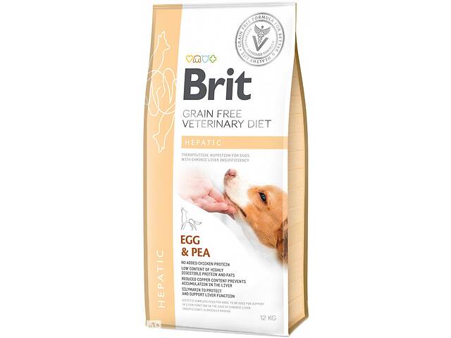 Сухой корм Brit VetDiets Hepatic 12 kg (для взрослых собак при болезни печени)