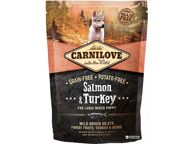 Сухой корм Carnilove Puppy Large Breed Salmon Turkey 1.5 kg (для щенков крупных пород)