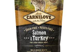 Сухой корм CarniLove Salmon & Turkey Large Breed Adult с лососем и индейкой для собак крупных пород 1.5 кг (859560250...